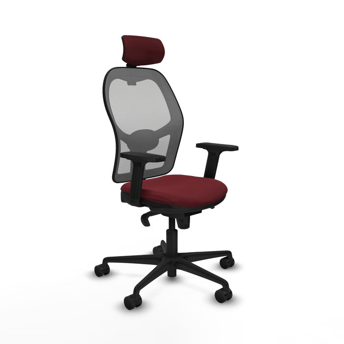 PIQUERAS Y CRESPO Silla de oficina Jorquera Granate y Gris PIQUERAS Y CRESPO Silla de oficina Jorquera Granate y Gris