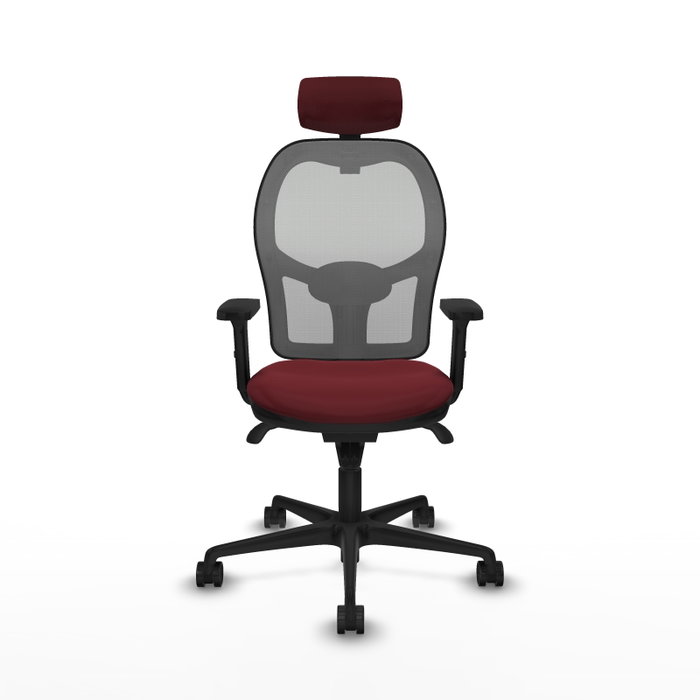 PIQUERAS Y CRESPO Silla de oficina Jorquera Granate y Gris PIQUERAS Y CRESPO Silla de oficina Jorquera Granate y Gris