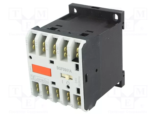LOVATO ELECTRIC Contactor BG 3-polar 24VAC 9A