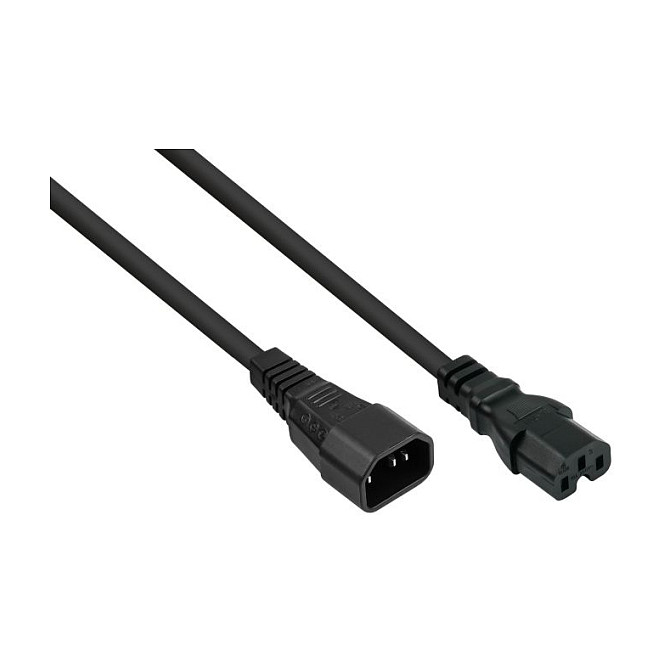 Kabelmeister Cable de conexión C14 a C15, 0,5m Kabelmeister Cable de conexión C14 a C15, 0,5m