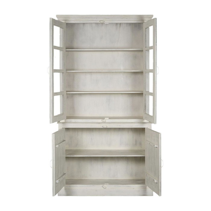 DKD Home Decor Vitrina Balines Mango Blanco 122 x 43 x 230 cm Decape