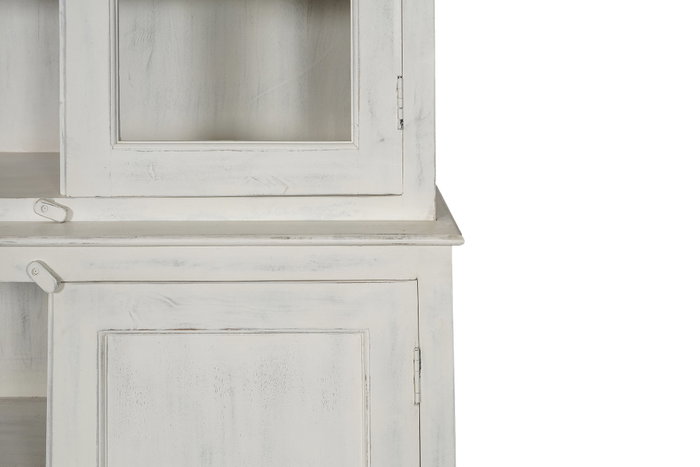 DKD Home Decor Vitrina Balines Mango Blanco 122 x 43 x 230 cm Decape