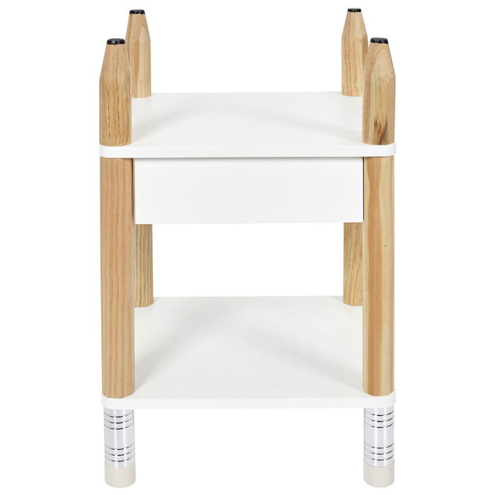 Home Deco Kids Mesita De Noche Lápiz Original para Habitación Infantil con Cajón 34x30x51 cm