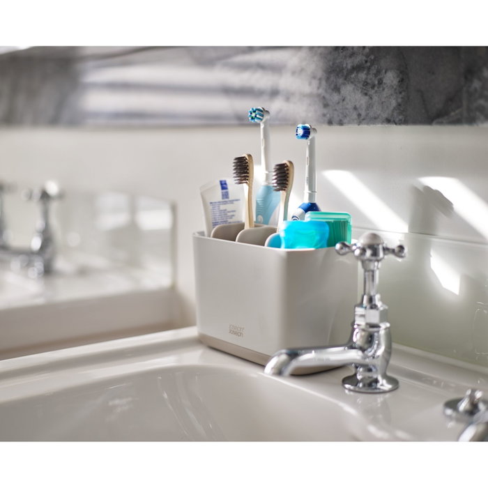 Joseph Joseph EasyStore Large Matt Ecru Toothbrush Holder
