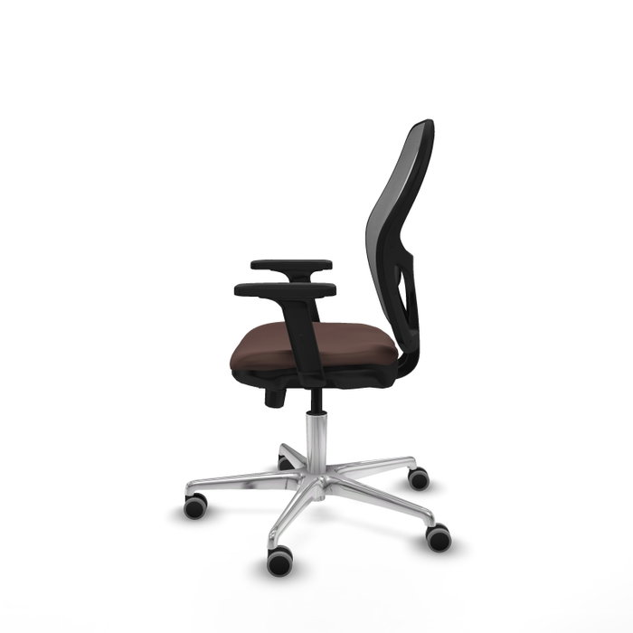 PIQUERAS Y CRESPO Silla de oficina Jorquera con mecanismo Sincro/Traslack Marrón oscuro y Gris PIQUERAS Y CRESPO Silla de oficina Jorquera con mecanismo Sincro/Traslack Marrón oscuro y Gris