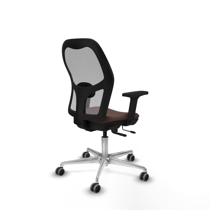 PIQUERAS Y CRESPO Silla de oficina Jorquera con mecanismo Sincro/Traslack Marrón oscuro y Gris PIQUERAS Y CRESPO Silla de oficina Jorquera con mecanismo Sincro/Traslack Marrón oscuro y Gris