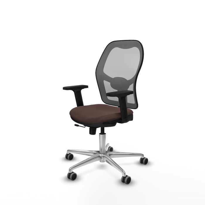PIQUERAS Y CRESPO Silla de oficina Jorquera con mecanismo Sincro/Traslack Marrón oscuro y Gris PIQUERAS Y CRESPO Silla de oficina Jorquera con mecanismo Sincro/Traslack Marrón oscuro y Gris