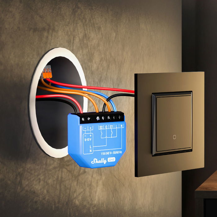 Shelly Módulo switch 2L Gen3 Wi-Fi BT