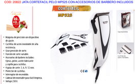 Jata Cortefacil MP525 con accesorios de barbero