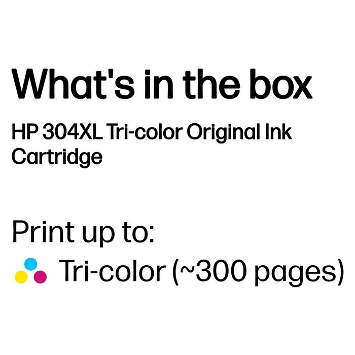 HP 304XL Cartucho de Tinta Tri-Color Original