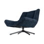 Sillón Giratorio Azul Tejido-Metal 89 X 86 X 77 cm