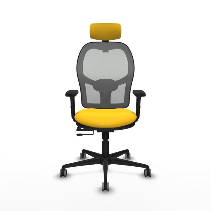 PIQUERAS Y CRESPO Silla de oficina Jorquera Sincro/Traslack Amarillo y Gris
