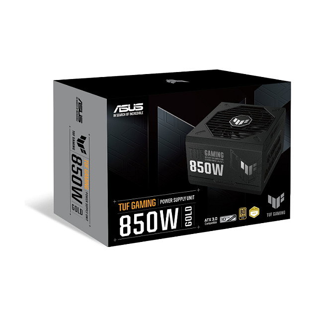 ASUS TUF Gaming 850W Fuente de Alimentación ATX 80 Plus Gold - Totalmente Modular, Certificación ATX 3.1, Negro (850 W)