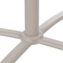 Ixia Mesa Auxiliar Plegable Taupe Acero 70 x 70 x 72 cm