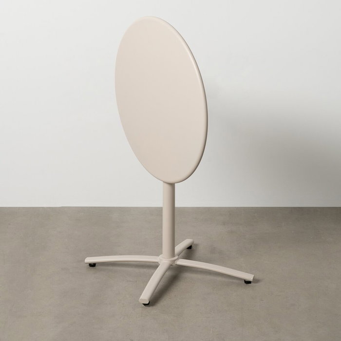 Ixia Mesa Auxiliar Plegable Taupe Acero 70 x 70 x 72 cm