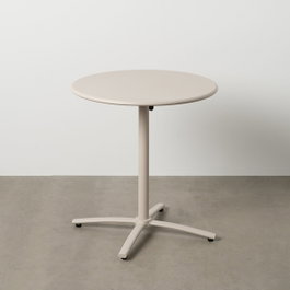 Ixia Mesa Auxiliar Plegable Taupe Acero 70 x 70 x 72 cm
