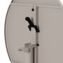Ixia Mesa Auxiliar Plegable Taupe Acero 70 x 70 x 72 cm