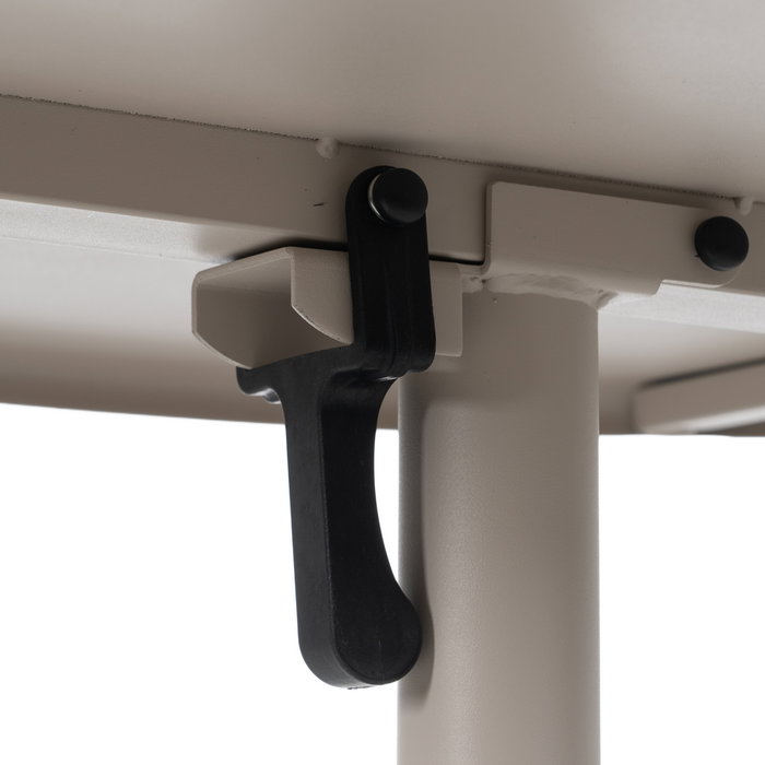 Mesa Auxiliar Plegable Taupe Acero 70 X 70 X 72 cm