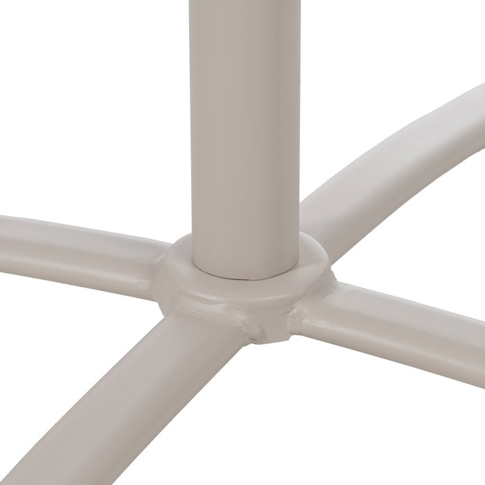 Mesa Auxiliar Plegable Taupe Acero 70 X 70 X 72 cm