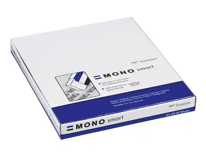 Tombow Goma de borrar mono smart extra fina 5,5 mm para borrado de precision