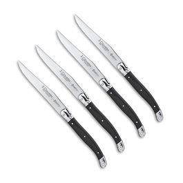 3 Claveles Cuchillos Chuleteros Bistro 11,5 cm 4 Unidades Acero Inox Apto Lavavajillas