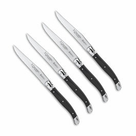 3 Claveles Cuchillos chuleteros Bistro 11,5 cm, 4 unidades