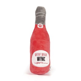 Peluche para perros Gloria WOOF WOOF WINE Rojo Poliéster