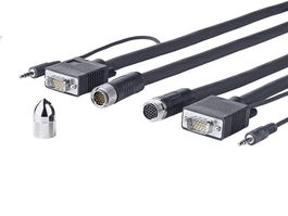 Vivolink Cable VGA + Audio Cross Wall 10M Triple Apantallado Conductor Cobre Resolucion 1920*1200