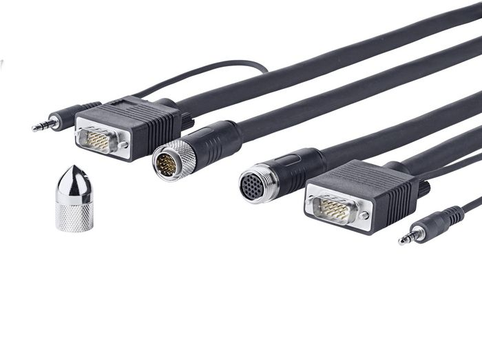 Vivolink Cable VGA + Audio Cross Wall 10M Triple Apantallado Conductor Cobre Resolucion 1920*1200 Vivolink Cable VGA + Audio Cross Wall 10M Triple Apantallado Conductor Cobre Resolucion 1920*1200