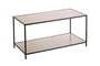 Inde Mueble Auxiliar 2 Niveles Madera Metal 78 x 38 x 38 cm (3 Unidades)
