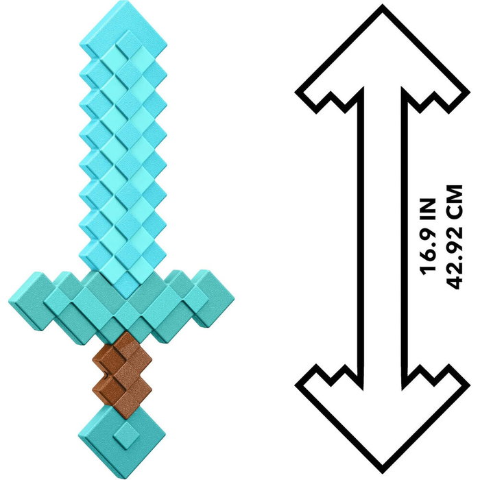Mattel Espada de Diamante Minecraft Roleplay