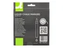 Q-connect Rotulador de tiza líquida punta redonda trazo 3 mm, caja de 8 unidades, colores surtidos