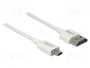 DeLOCK 85150 Cable HDMI High Speed con Ethernet, 3D y 4K, 1,5 m (HDMI-A a Micro-D) Blanco
