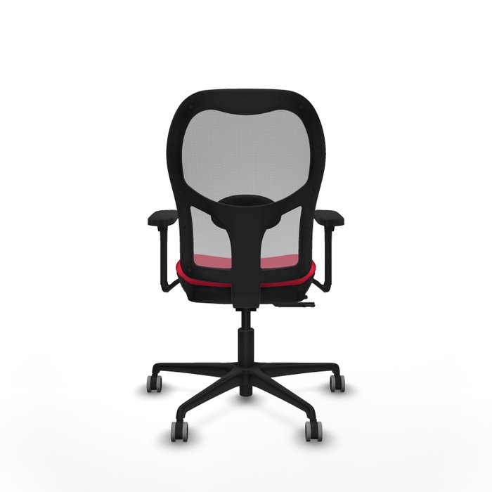 PIQUERAS Y CRESPO Silla de oficina Jorquera con mecanismo Sincro/Traslack Rojo y Gris PIQUERAS Y CRESPO Silla de oficina Jorquera con mecanismo Sincro/Traslack Rojo y Gris