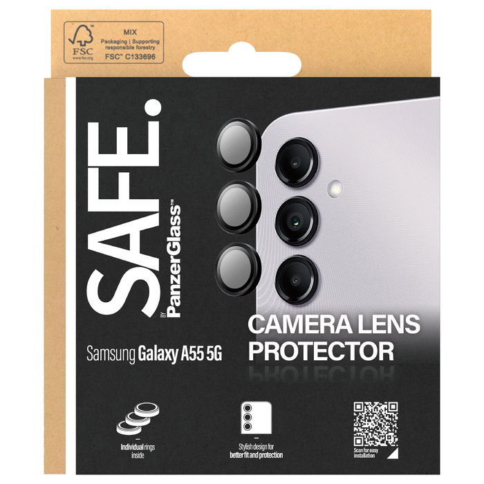 PanzerGlass SAFE. by Camera Protector Samsung A55 5G Negro PanzerGlass SAFE. by Camera Protector Samsung A55 5G Negro