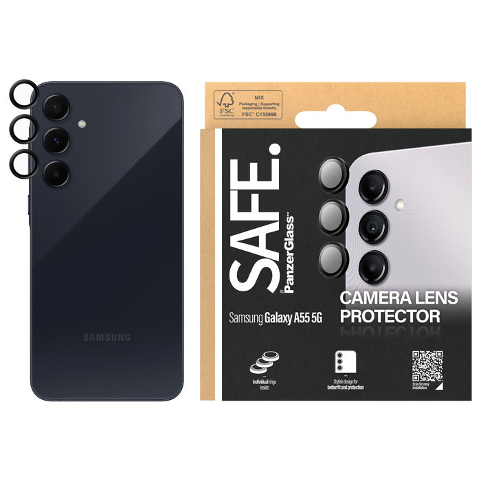 PanzerGlass SAFE. by Camera Protector Samsung A55 5G Negro PanzerGlass SAFE. by Camera Protector Samsung A55 5G Negro