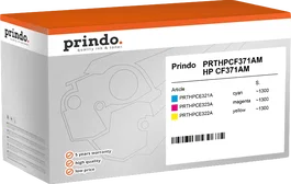 Prindo Multipack de tintas Cian, Magenta y Amarillo PRTHPCF371AM Classic