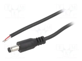 BQ CABLE Cable de alimentación DC 5,5/2,1 mm 1,5m negro