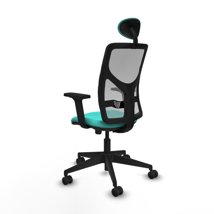 PIQUERAS Y CRESPO Silla de oficina Motilla con mecanismo Sincro, Turquesa y Gris PIQUERAS Y CRESPO Silla de oficina Motilla con mecanismo Sincro, Turquesa y Gris