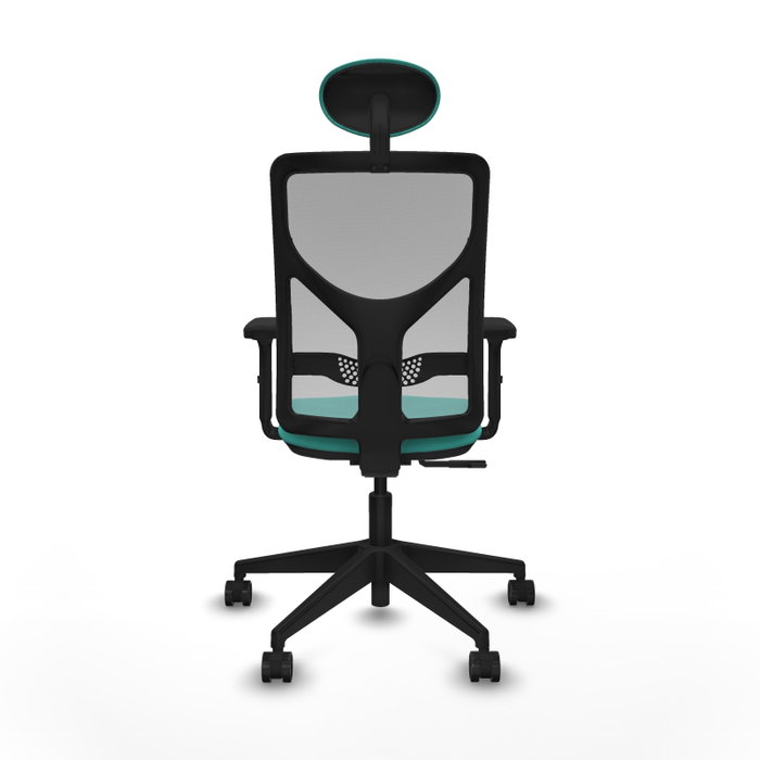 PIQUERAS Y CRESPO Silla de oficina Motilla con mecanismo Sincro, Turquesa y Gris PIQUERAS Y CRESPO Silla de oficina Motilla con mecanismo Sincro, Turquesa y Gris