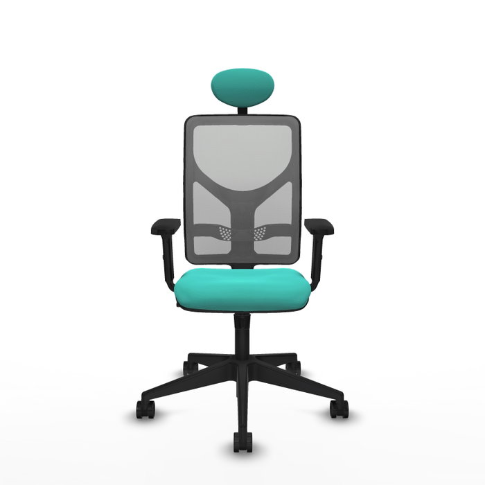 PIQUERAS Y CRESPO Silla de oficina Motilla con mecanismo Sincro, Turquesa y Gris PIQUERAS Y CRESPO Silla de oficina Motilla con mecanismo Sincro, Turquesa y Gris