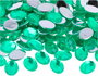 Innspiro Gemas Decorativas Acrílicas Ovaladas Verdes 13x18mm 500u