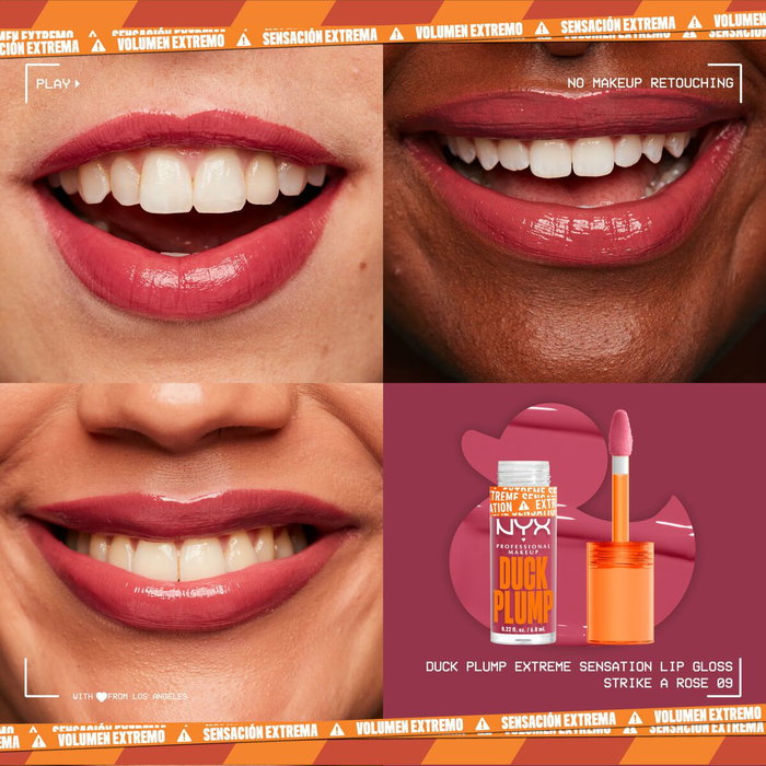 Nyx Professional Make Up Duck Plump Brillo de Labios strike a rose