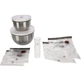 Zwilling Fresh&Save Bowl Vakuum Starter-Set 9 piezas Edelstahl