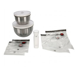 Zwilling Fresh & Save Bowl Vakuum Starter-Set 9 teilig Edelstahl