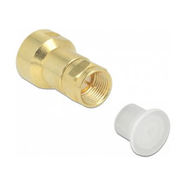 DeLOCK 60164 Cubierta antipolvo para enchufe Tipo F, 10 piezas, transparente