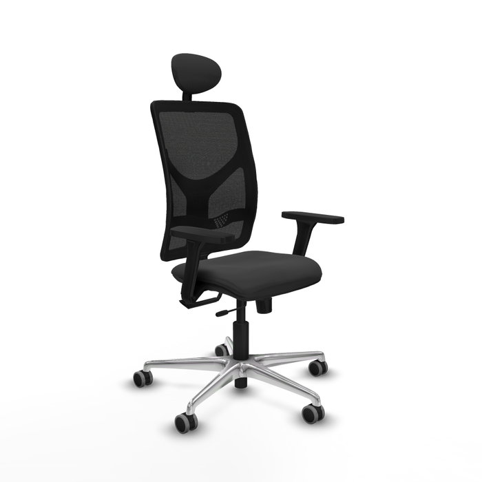 PIQUERAS Y CRESPO Silla de oficina Motilla Gris oscuro con malla Negro PIQUERAS Y CRESPO Silla de oficina Motilla Gris oscuro con malla Negro
