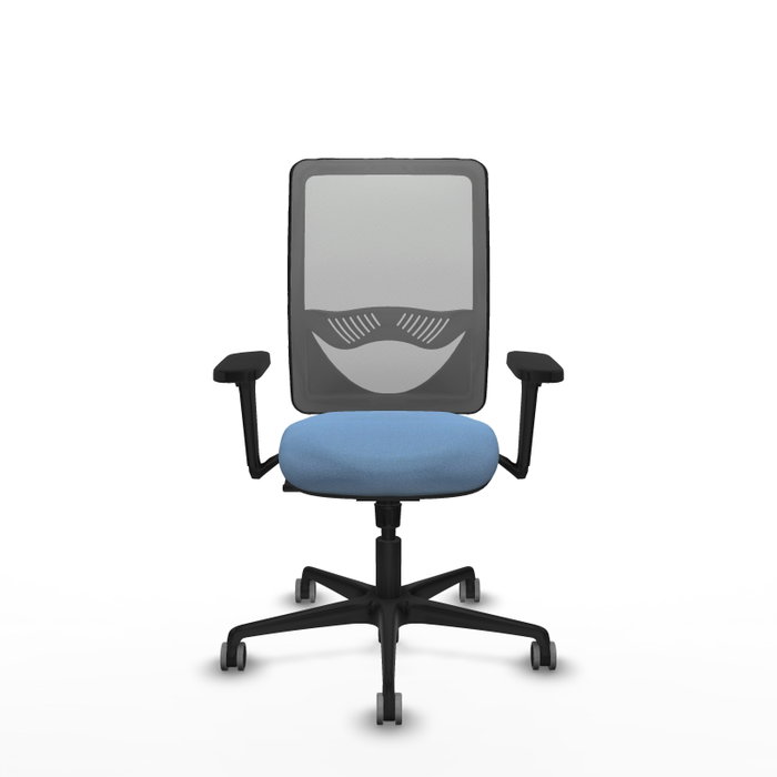 PIQUERAS Y CRESPO Silla de oficina Zulema con mecanismo Sincro, Azul cielo y Gris PIQUERAS Y CRESPO Silla de oficina Zulema con mecanismo Sincro, Azul cielo y Gris