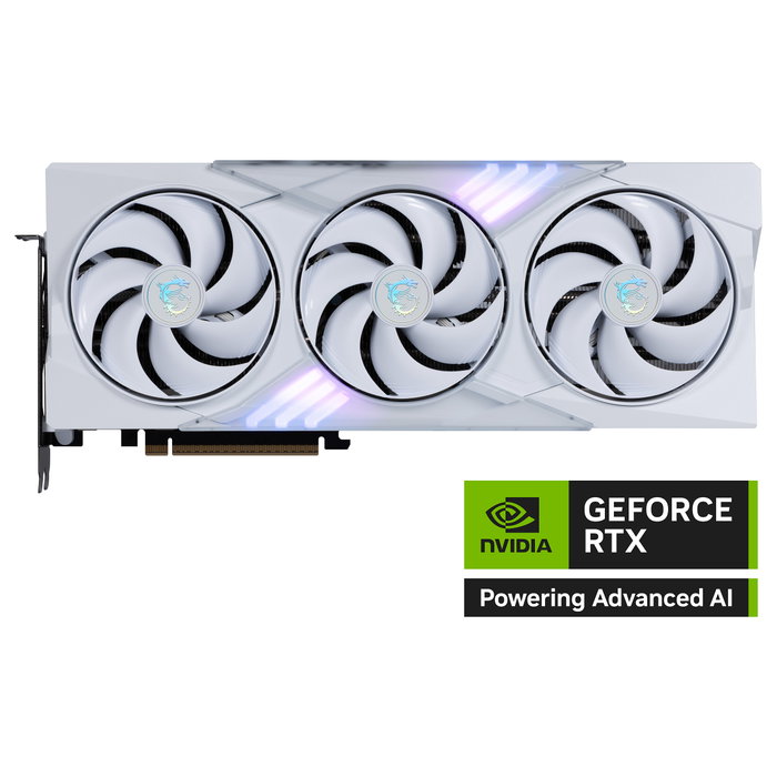 MSI GeForce RTX 5080 16GB GDDR7 256-bit GAMING TRIO OC WHITE Tarjeta Gráfica con 3 Ventiladores, PCIe 5.0 x16, 10752 Núcleos CUDA, Overclock