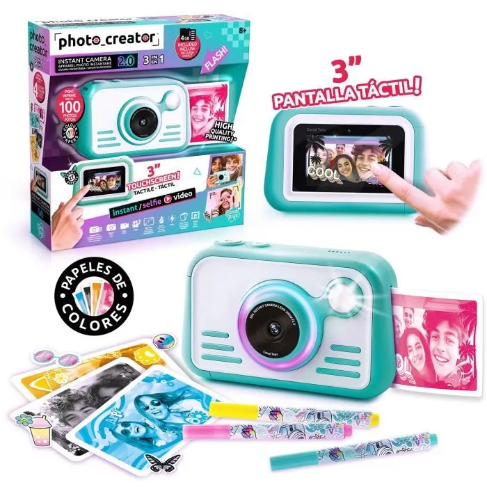 Canal Toys Papel fotográfico instantáneo para cámara CLK 046 Canal Toys Papel fotográfico instantáneo para cámara CLK 046